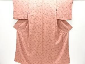 牡丹唐草模様鮫小紋着物